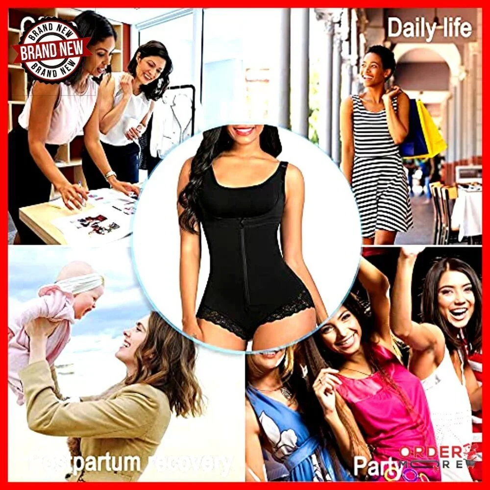 Fajas Colombianas Shapewear Bodysuit Tummy Control Butt Lifter Postpartum Firm